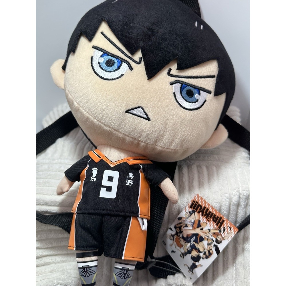 Haikyuu Tobio Kageyama Anime Authentic Plush Bag Backpack NWT